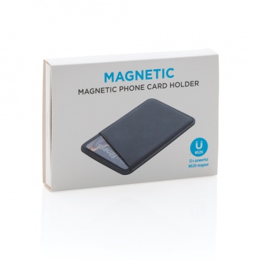 Logo trade promotional merchandise photo of: Magnetic phone card holder