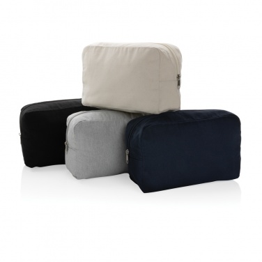 Logo trade promotional gift photo of: Impact Aware™ 285 gsm rcanvas toiletry bag undyed