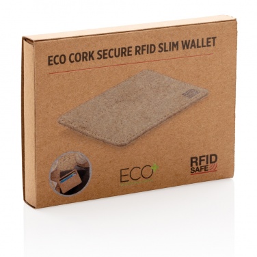 Logotrade advertising product image of: Cork secure RFID slim wallet