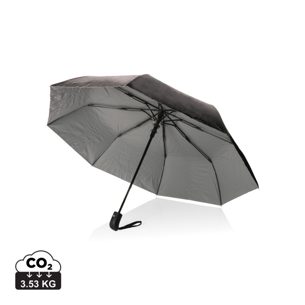 Logo trade promotional item photo of: 21" Impact AWARE™ RPET 190T Pongee dual colour mini umbrella