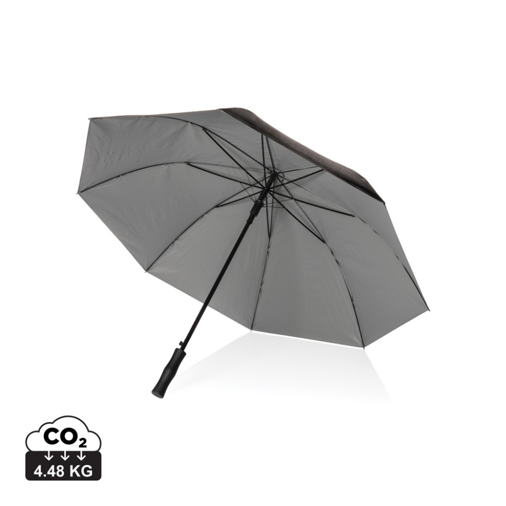 Logo trade promotional merchandise picture of: 27" Impact AWARE™ RPET 190T dual colour auto open umbrella