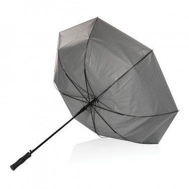 Logo trade business gifts image of: 27" Impact AWARE™ RPET 190T dual colour auto open umbrella