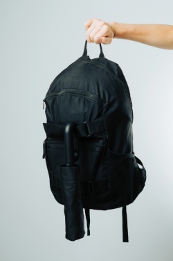 Logotrade promotional gift picture of: Yara 21" AWARE™ RPET solid colour umbrella with carabiner