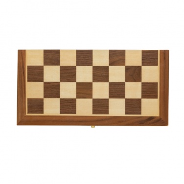 Logo trade promotional items picture of: Luxury wooden foldable chess set