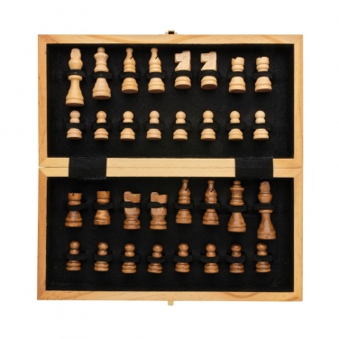 Logotrade business gift image of: Luxury wooden foldable chess set
