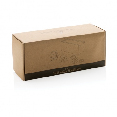 Logo trade business gift photo of: 3 pcs brain teaser set