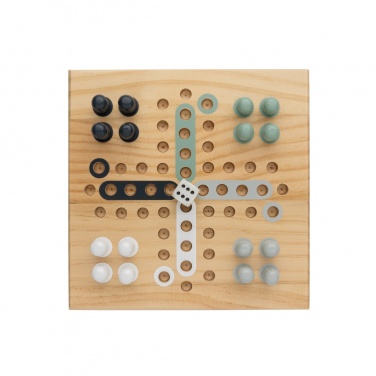 Logo trade promotional merchandise picture of: Claire wooden Ludo game