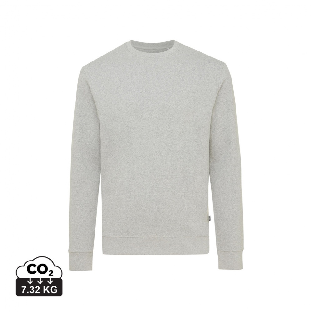 Logo trade promotional gift photo of: Iqoniq Denali recycled cotton crew neck undyed