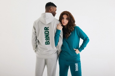 Logo trade promotional item photo of: Iqoniq Torres recycled cotton hoodie undyed