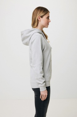 Logo trade corporate gifts image of: Iqoniq Torres recycled cotton hoodie undyed