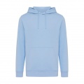 Iqoniq Rila lightweight recycled cotton hoodie, sky blue