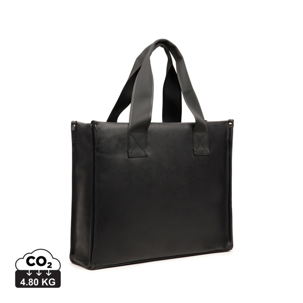 Logo trade promotional merchandise image of: VINGA Bermond RCS recycled PU tote bag