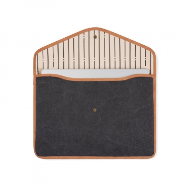 Logo trade promotional gifts image of: VINGA Bosler GRS recycled canvas 14" laptop sleeve