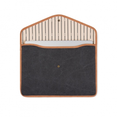 Logo trade promotional items picture of: VINGA Bosler GRS recycled canvas 16" laptop sleeve