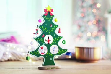 Logo trade corporate gift photo of: Wooden xmas tree decoration