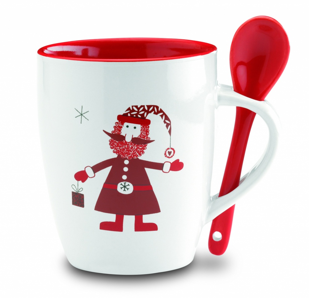 Logotrade promotional giveaway picture of: Mug with spoon 250ml