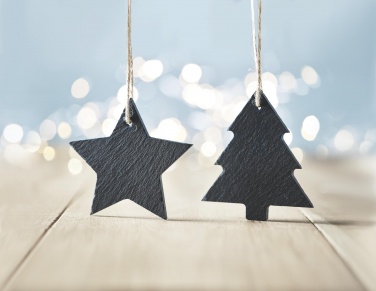 Logotrade promotional merchandise photo of: Slate xmas hanger star