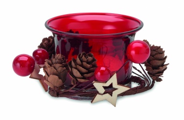 Logo trade business gift photo of: Christmas candle holder