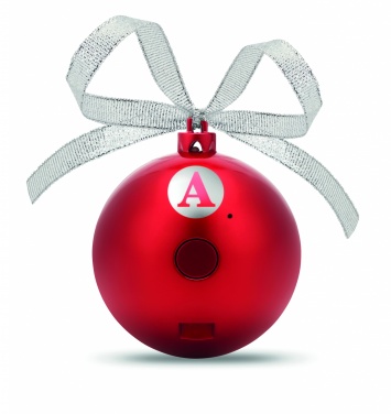 Logo trade promotional merchandise picture of: Speaker Christmas ball