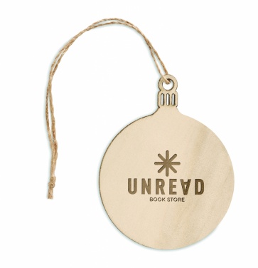 Logotrade promotional giveaways photo of: Wooden Tree bauble hanger