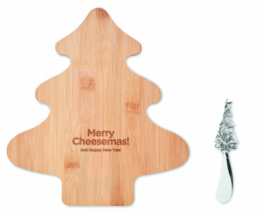 Logo trade promotional merchandise picture of: Cheese board set in bamboo Essen