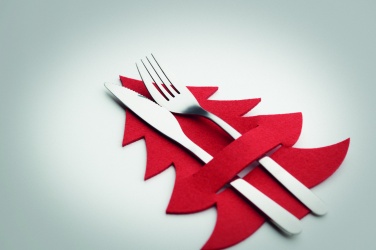 Logo trade promotional giveaways picture of: RPET felt cutlery holder set