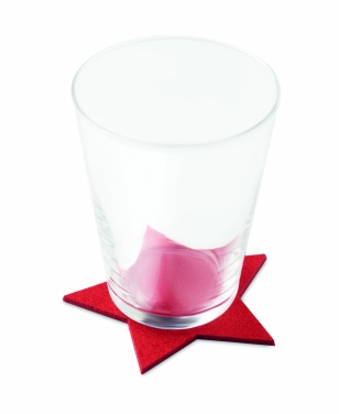 Logotrade advertising product picture of: RPET 4 felt coaster set