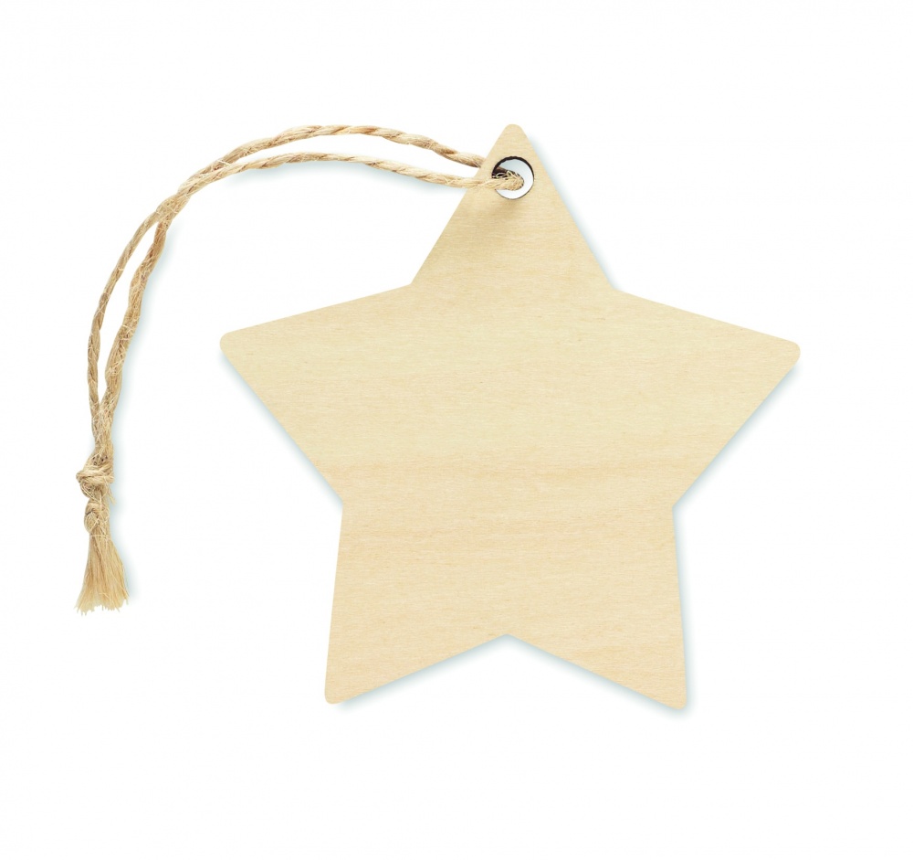 Logo trade promotional giveaways image of: Christmas ornament star