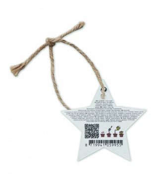 Logo trade promotional giveaway photo of: Seed paper Xmas ornament