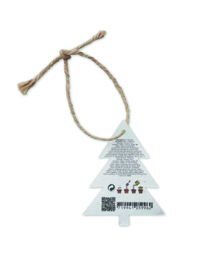 Logo trade promotional merchandise image of: Seed paper Xmas ornament