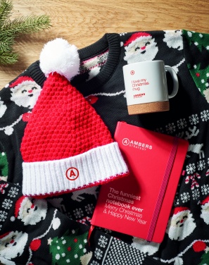 Logo trade corporate gift photo of: Christmas knitted beanie