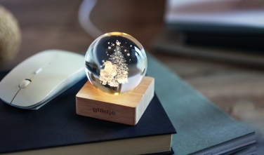 Logo trade corporate gifts picture of: Christmas LED crystal ball