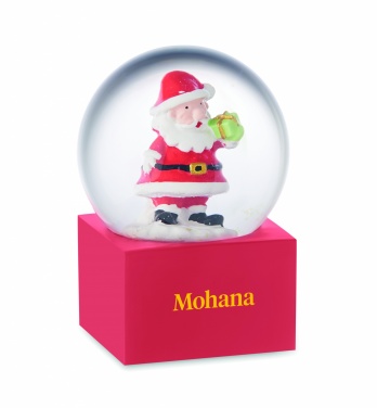 Logo trade promotional merchandise photo of: Small snow ball glass ornament