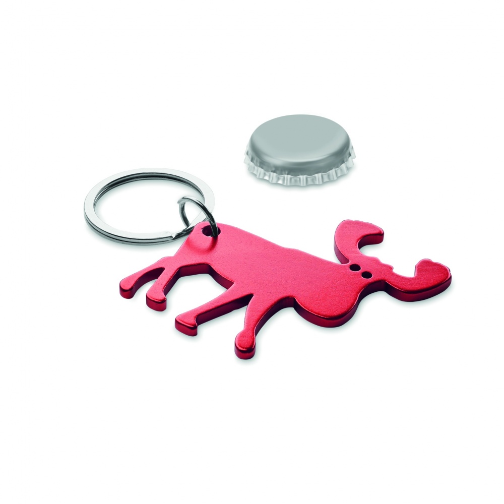Logotrade advertising product picture of: Recycled aluminium key ring Pori