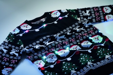 Logo trade advertising product photo of: Christmas LED sweater S/M