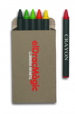Logotrade corporate gift image of: Carton of 6 wax crayons
