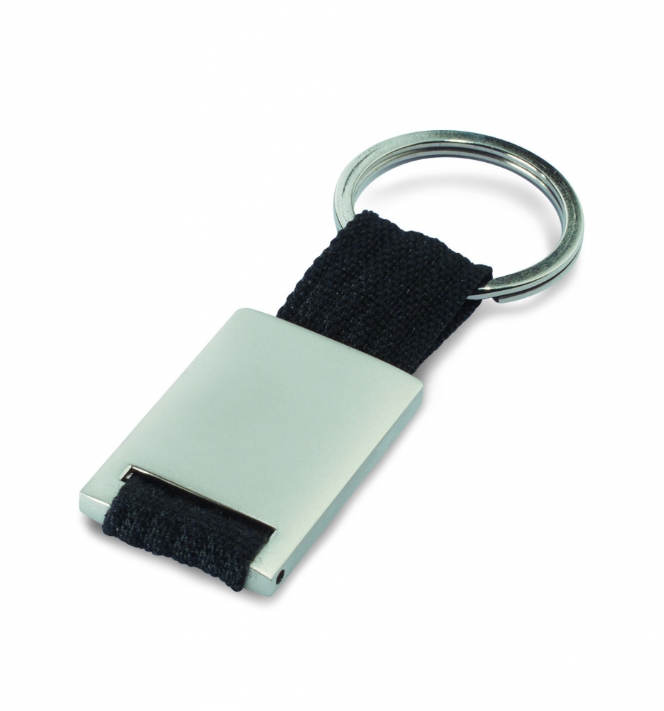 Logotrade corporate gift picture of: Metal rectangular key ring Espoo