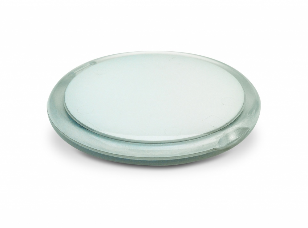 Logo trade promotional gift photo of: Rounded double compact mirror