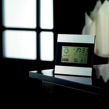 Logotrade promotional giveaway image of: Weather station and clock