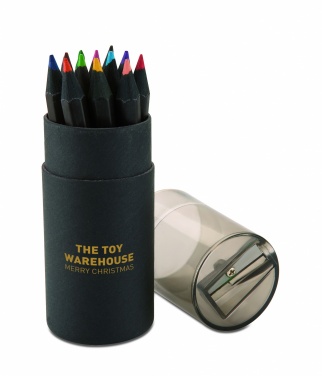 Logotrade promotional merchandise image of: Black colouring pencils
