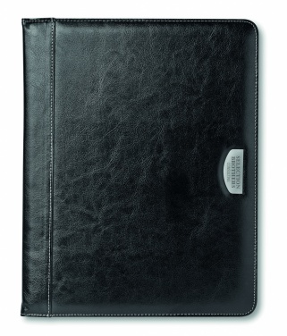 Logo trade business gift photo of: PU portfolio w/ 20 pages bloc