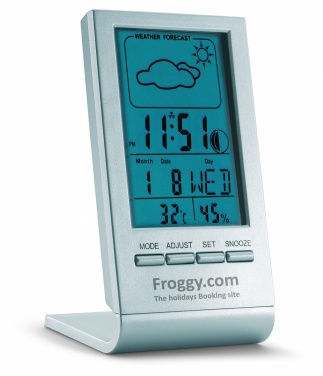 Logotrade corporate gifts photo of: Weather station with blue LCD