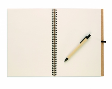Logo trade corporate gifts picture of: Recycled notebook with pen