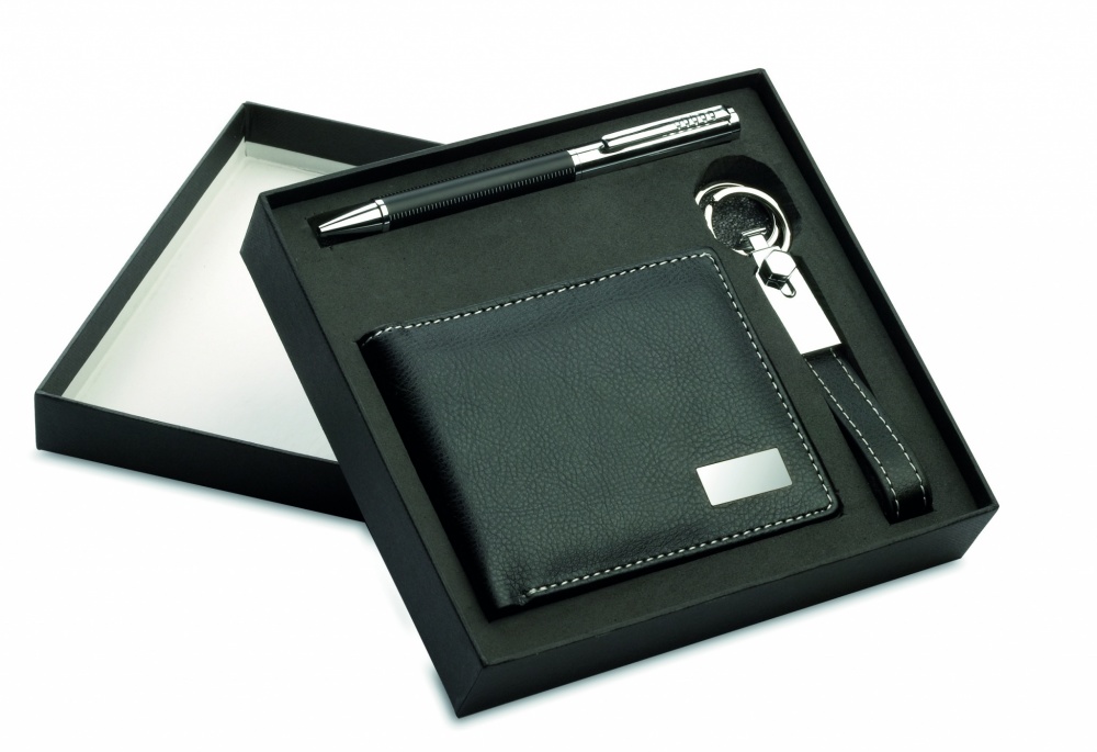 Logotrade corporate gifts photo of: Ball pen key ring and wallet Lappeenranta