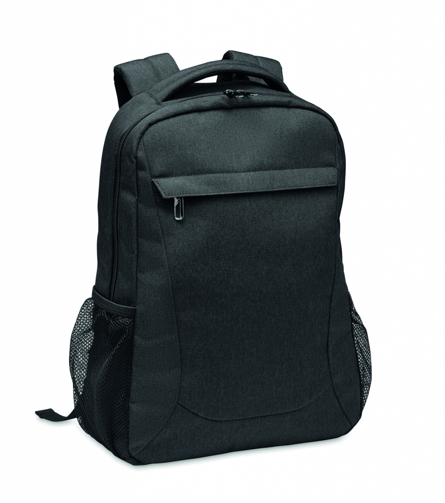 Logo trade promotional merchandise picture of: 600D RPET laptop backpack