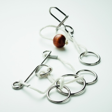 Logo trade advertising products picture of: Set of 2 metal brain teasers