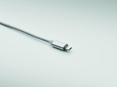 Logo trade corporate gift photo of: 2 in 1 long charging cable