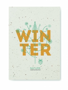 Logotrade advertising products photo of: A5 seed paper cover notebook