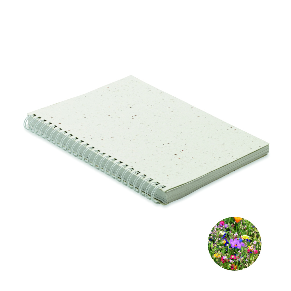 Logotrade promotional products photo of: A5 seed paper cover notebook