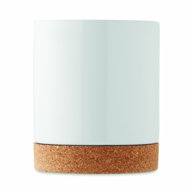 Logotrade business gift image of: Ceramic cork mug 280 ml